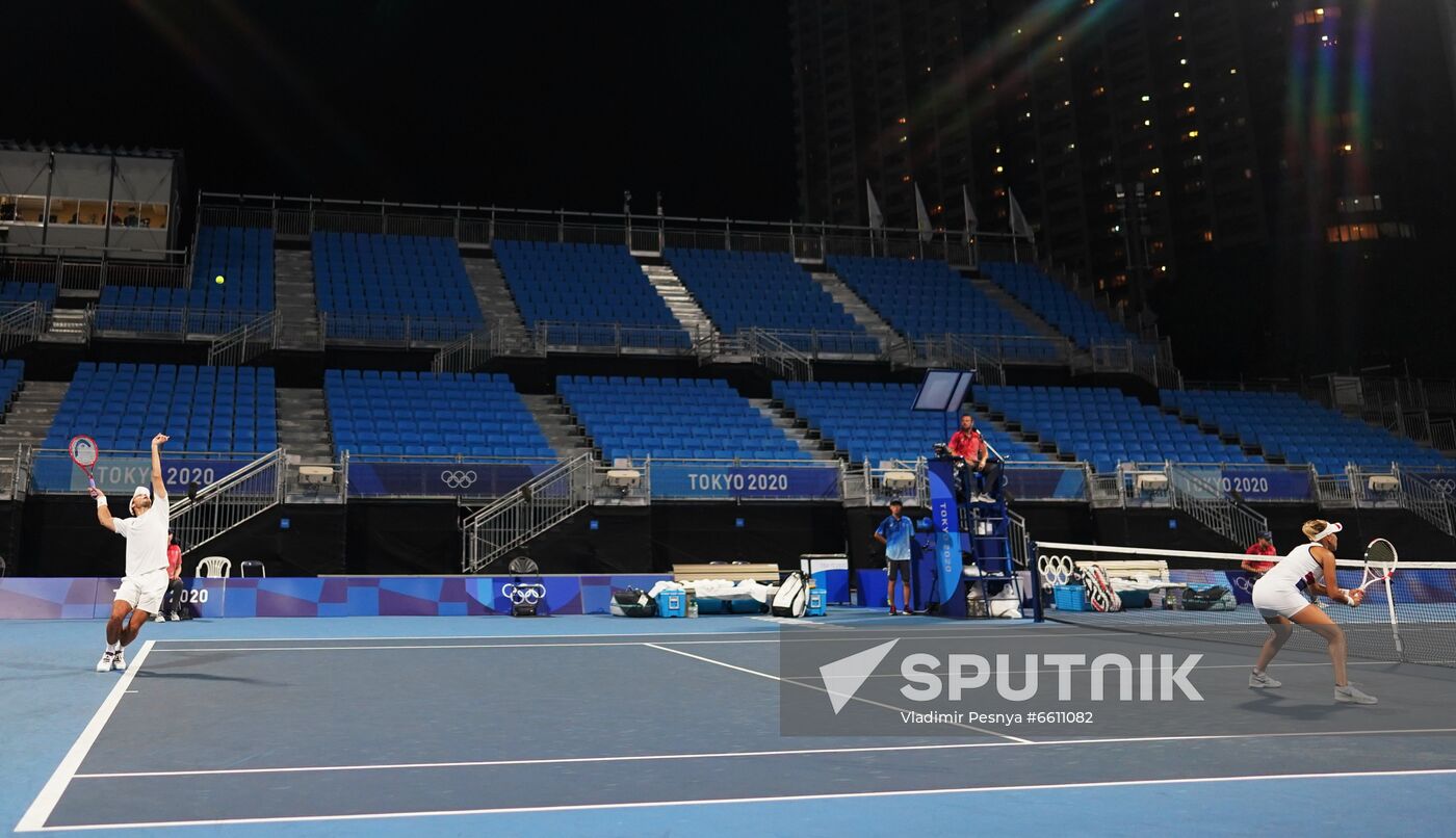Japan Olympics 2020 Tennis Mixed Doubles Vesnina/Karatsev - Swiatek/Kubot