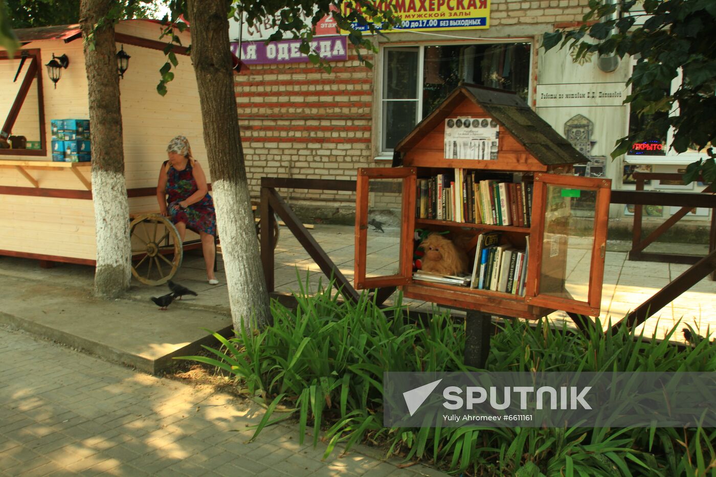 Street libraries in Tarusa