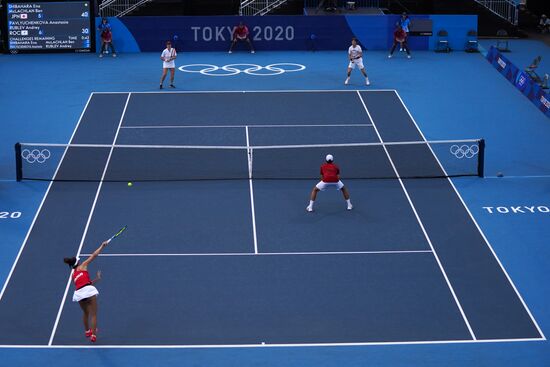 Japan Olympics 2020 Tennis Mixed Doubles Shibahara/Mclachlan - Pavlyuchenkova/Rublev