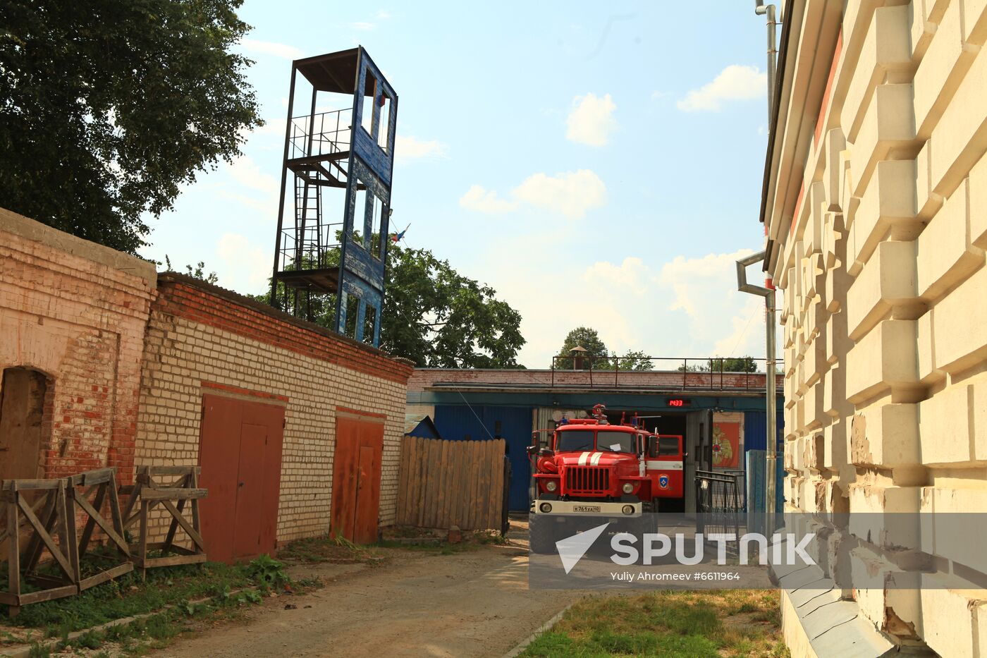 Rescue and fire station No. 24 in Tarusa