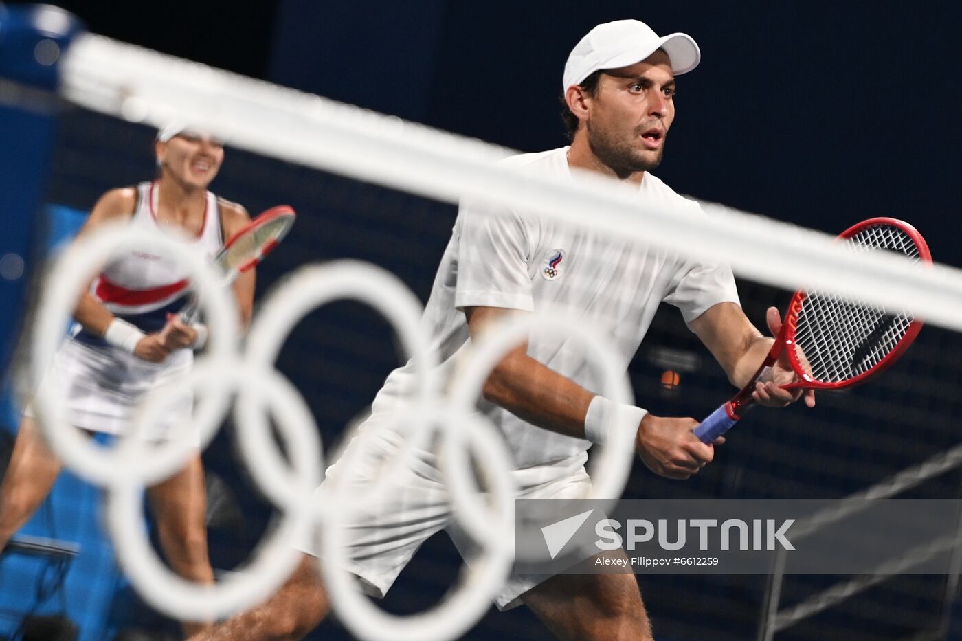 Japan Olympics 2020 Tennis Mixed Doubles Vesnina/Karatsev - Stojanovic/Djokovic