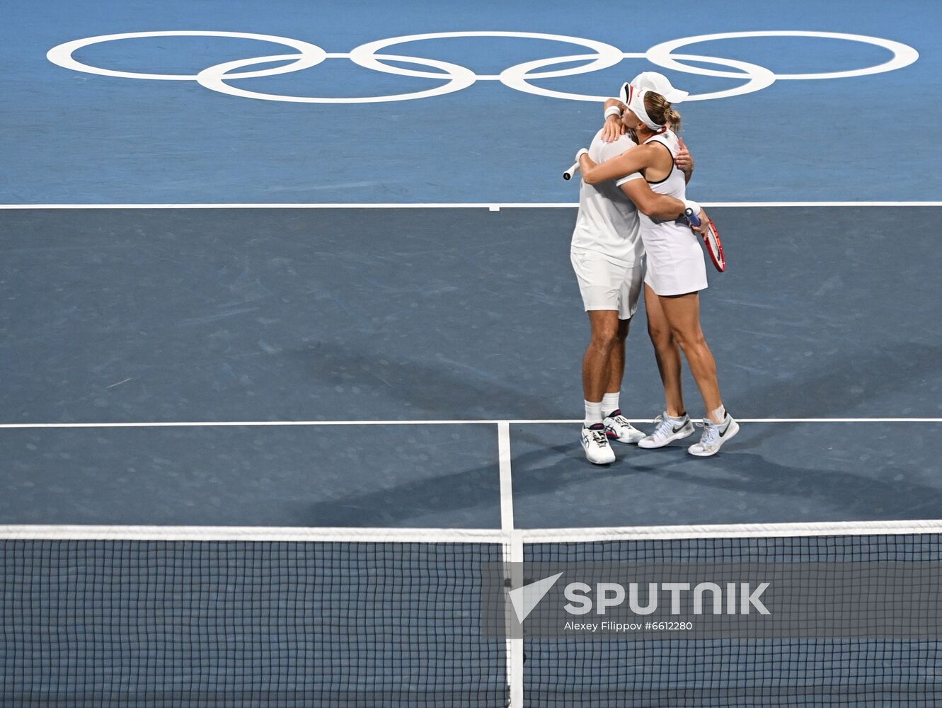 Japan Olympics 2020 Tennis Mixed Doubles Vesnina/Karatsev - Stojanovic/Djokovic
