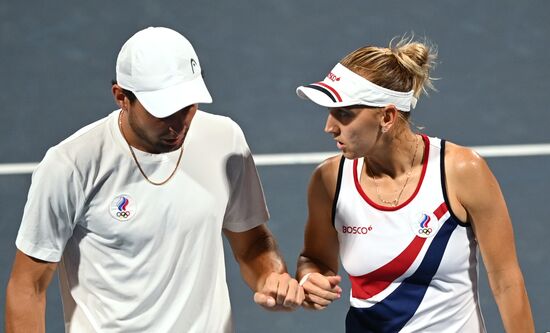 Japan Olympics 2020 Tennis Mixed Doubles Vesnina/Karatsev - Stojanovic/Djokovic