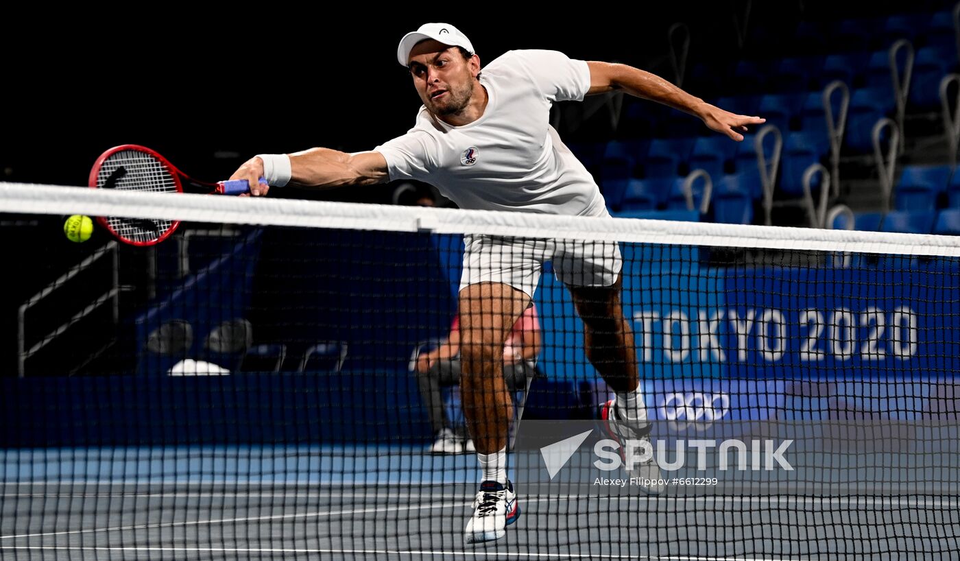 Japan Olympics 2020 Tennis Mixed Doubles Vesnina/Karatsev - Stojanovic/Djokovic