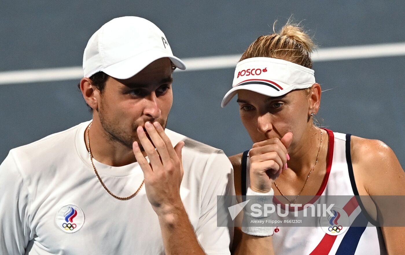Japan Olympics 2020 Tennis Mixed Doubles Vesnina/Karatsev - Stojanovic/Djokovic