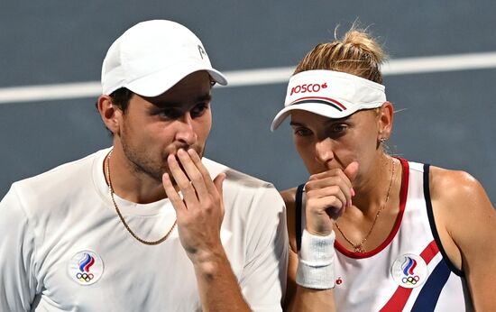 Japan Olympics 2020 Tennis Mixed Doubles Vesnina/Karatsev - Stojanovic/Djokovic