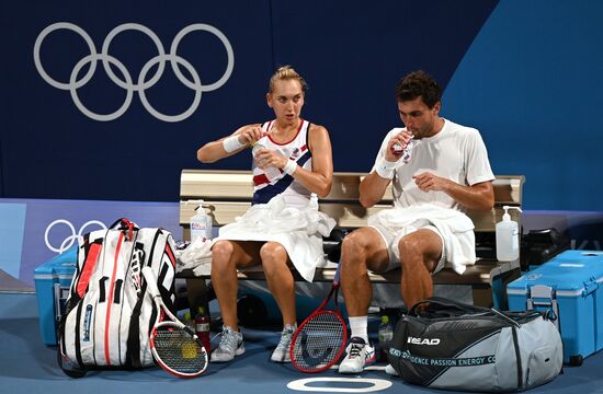 Japan Olympics 2020 Tennis Mixed Doubles Vesnina/Karatsev - Stojanovic/Djokovic