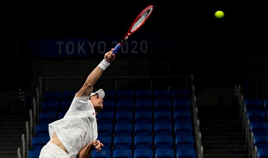 Japan Olympics 2020 Tennis Mixed Doubles Vesnina/Karatsev - Stojanovic/Djokovic