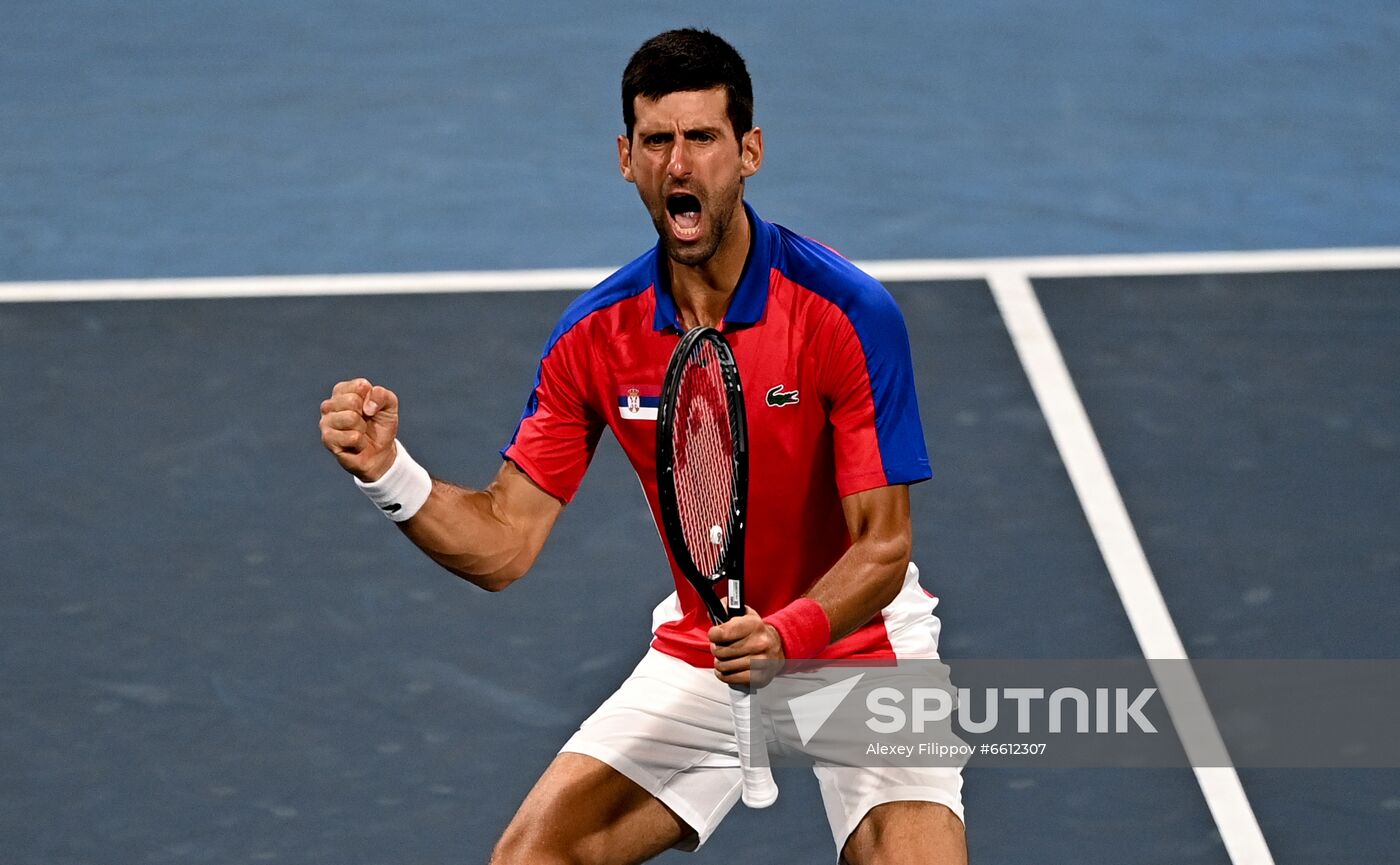 Japan Olympics 2020 Tennis Mixed Doubles Vesnina/Karatsev - Stojanovic/Djokovic