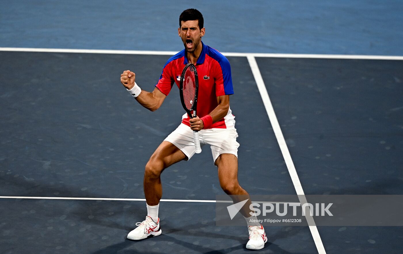 Japan Olympics 2020 Tennis Mixed Doubles Vesnina/Karatsev - Stojanovic/Djokovic