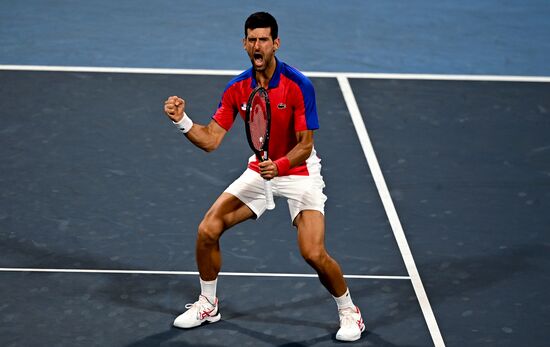Japan Olympics 2020 Tennis Mixed Doubles Vesnina/Karatsev - Stojanovic/Djokovic