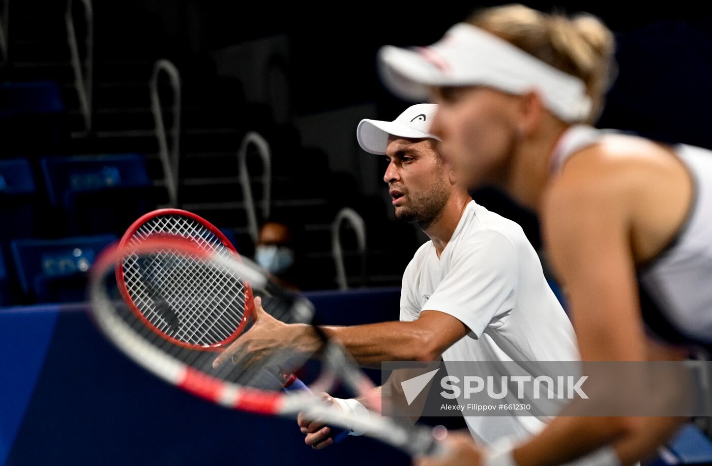 Japan Olympics 2020 Tennis Mixed Doubles Vesnina/Karatsev - Stojanovic/Djokovic