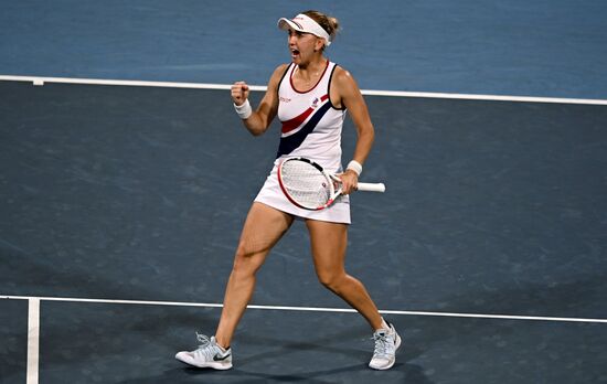 Japan Olympics 2020 Tennis Mixed Doubles Vesnina/Karatsev - Stojanovic/Djokovic