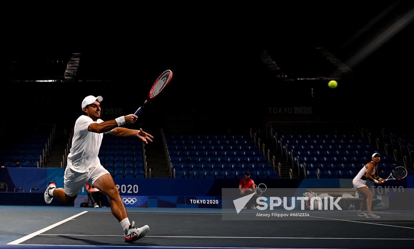 Japan Olympics 2020 Tennis Mixed Doubles Vesnina/Karatsev - Stojanovic/Djokovic