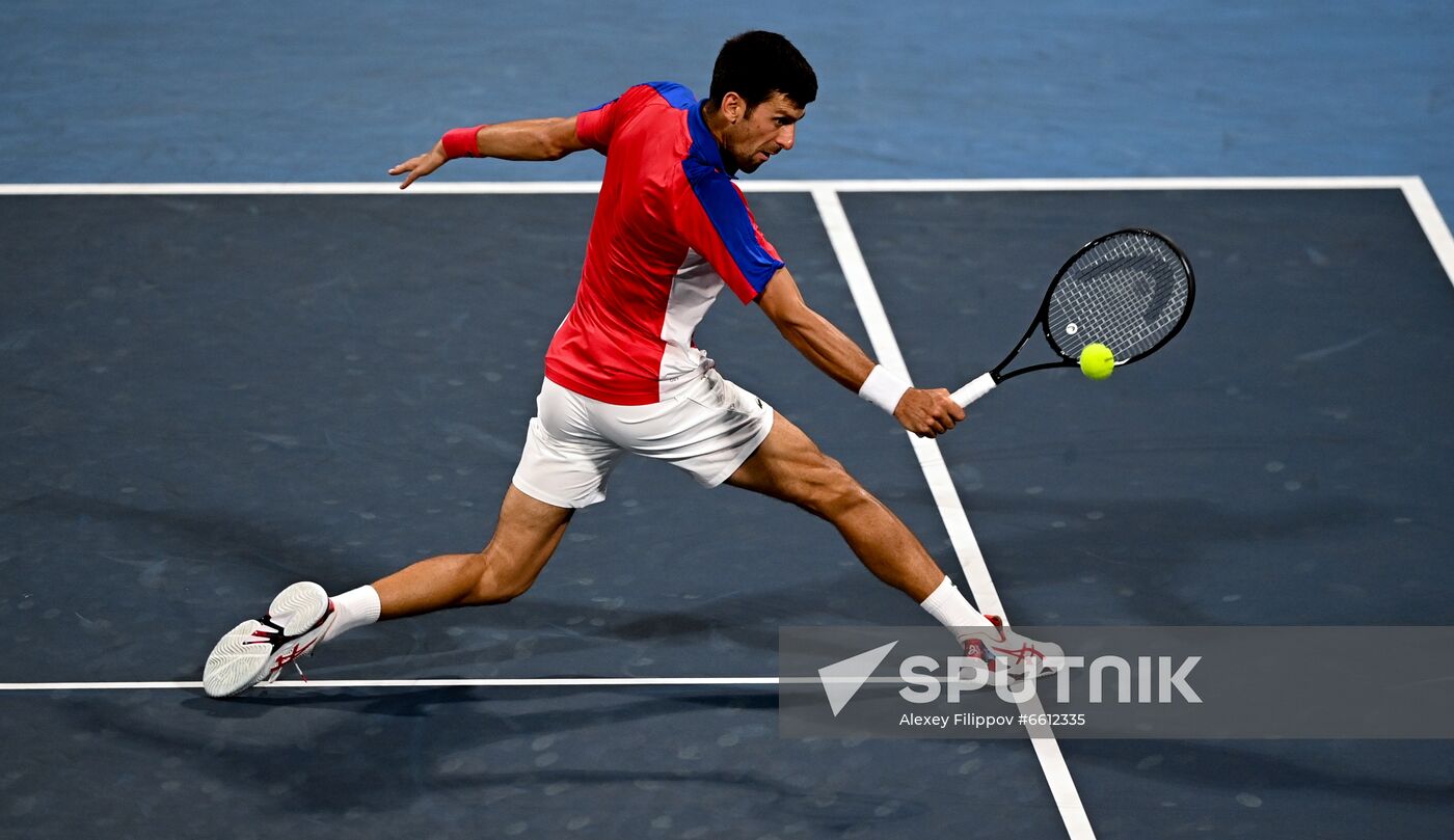 Japan Olympics 2020 Tennis Mixed Doubles Vesnina/Karatsev - Stojanovic/Djokovic
