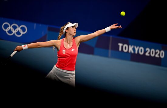 Japan Olympics 2020 Tennis Mixed Doubles Vesnina/Karatsev - Stojanovic/Djokovic