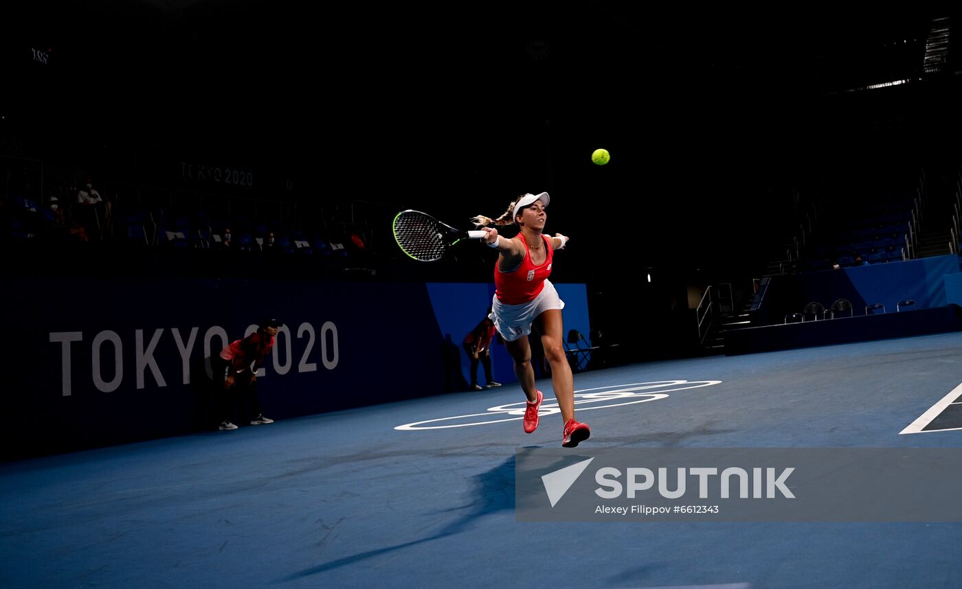 Japan Olympics 2020 Tennis Mixed Doubles Vesnina/Karatsev - Stojanovic/Djokovic