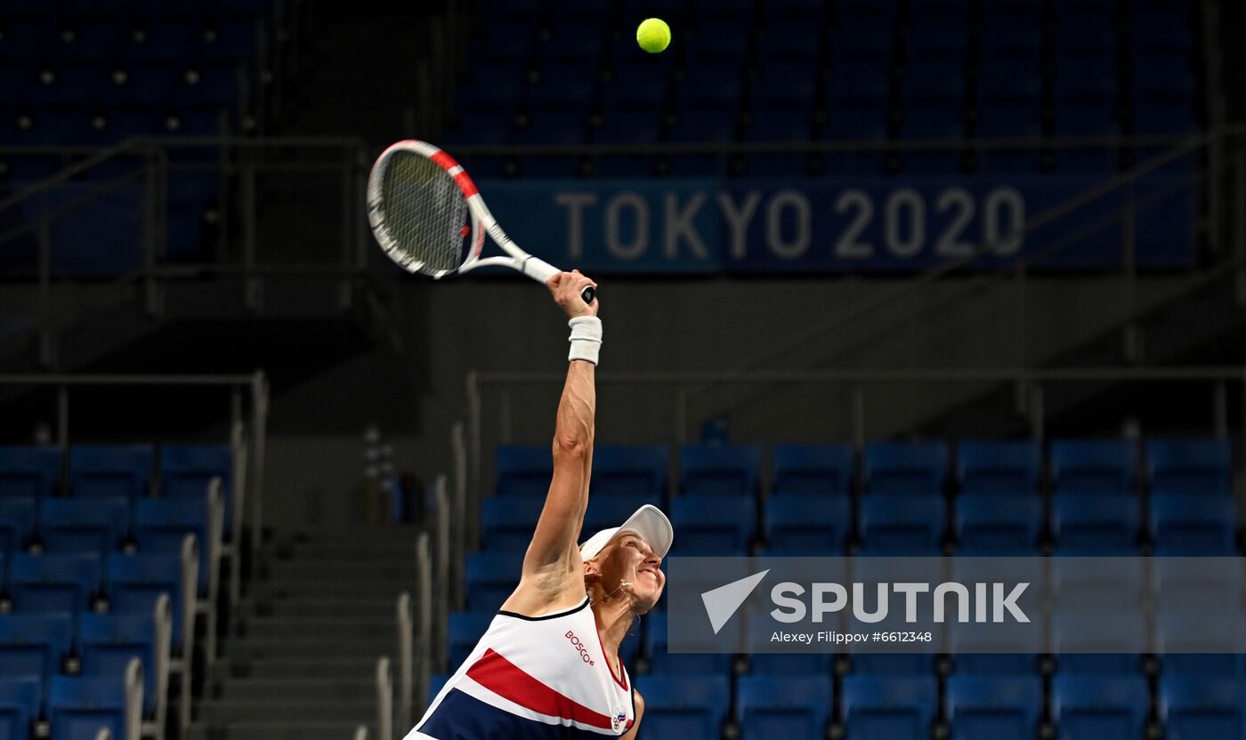 Japan Olympics 2020 Tennis Mixed Doubles Vesnina/Karatsev - Stojanovic/Djokovic