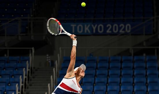 Japan Olympics 2020 Tennis Mixed Doubles Vesnina/Karatsev - Stojanovic/Djokovic