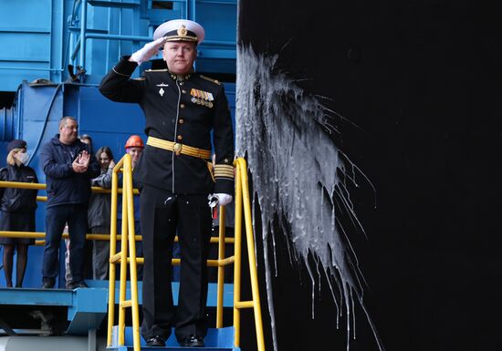 Russia Yasen-M Submarine Launch
