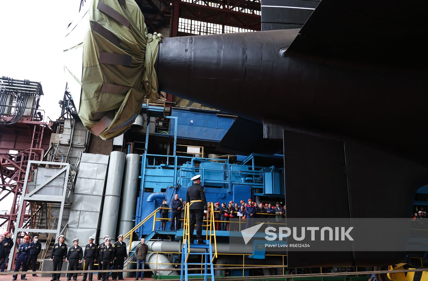 Russia Yasen-M Submarine Launch
