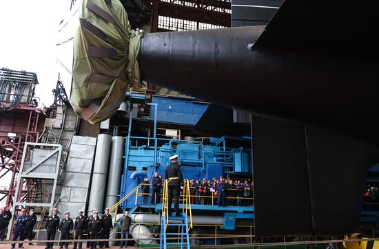 Russia Yasen-M Submarine Launch