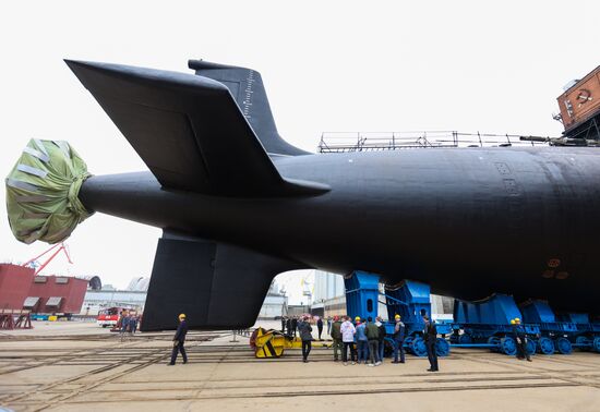 Russia Yasen-M Submarine Launch