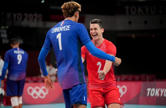 Japan Olympics 2020 Volleyball Men ROC - France