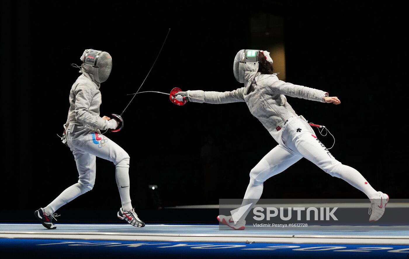 Japan Olympics 2020 Fencing Women Sabre Team