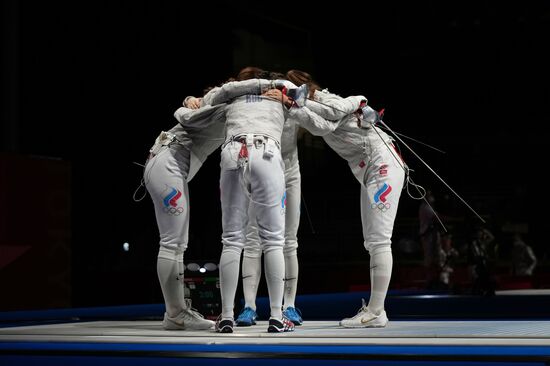 Japan Olympics 2020 Fencing Women Sabre Team