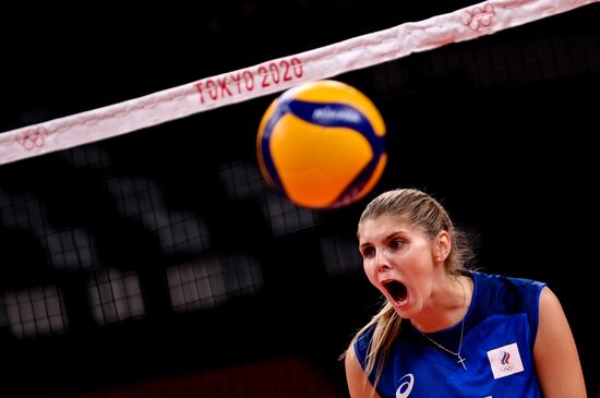 Japan Olympics 2020 Volleyball Women US - ROC