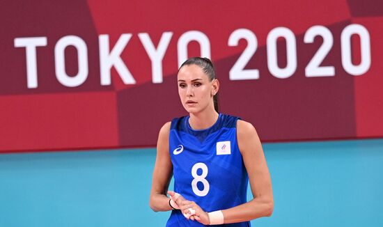 Japan Olympics 2020 Volleyball Women US - ROC