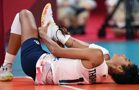 Japan Olympics 2020 Volleyball Women US - ROC