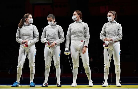 Japan Olympics 2020 Fencing Women Sabre Team