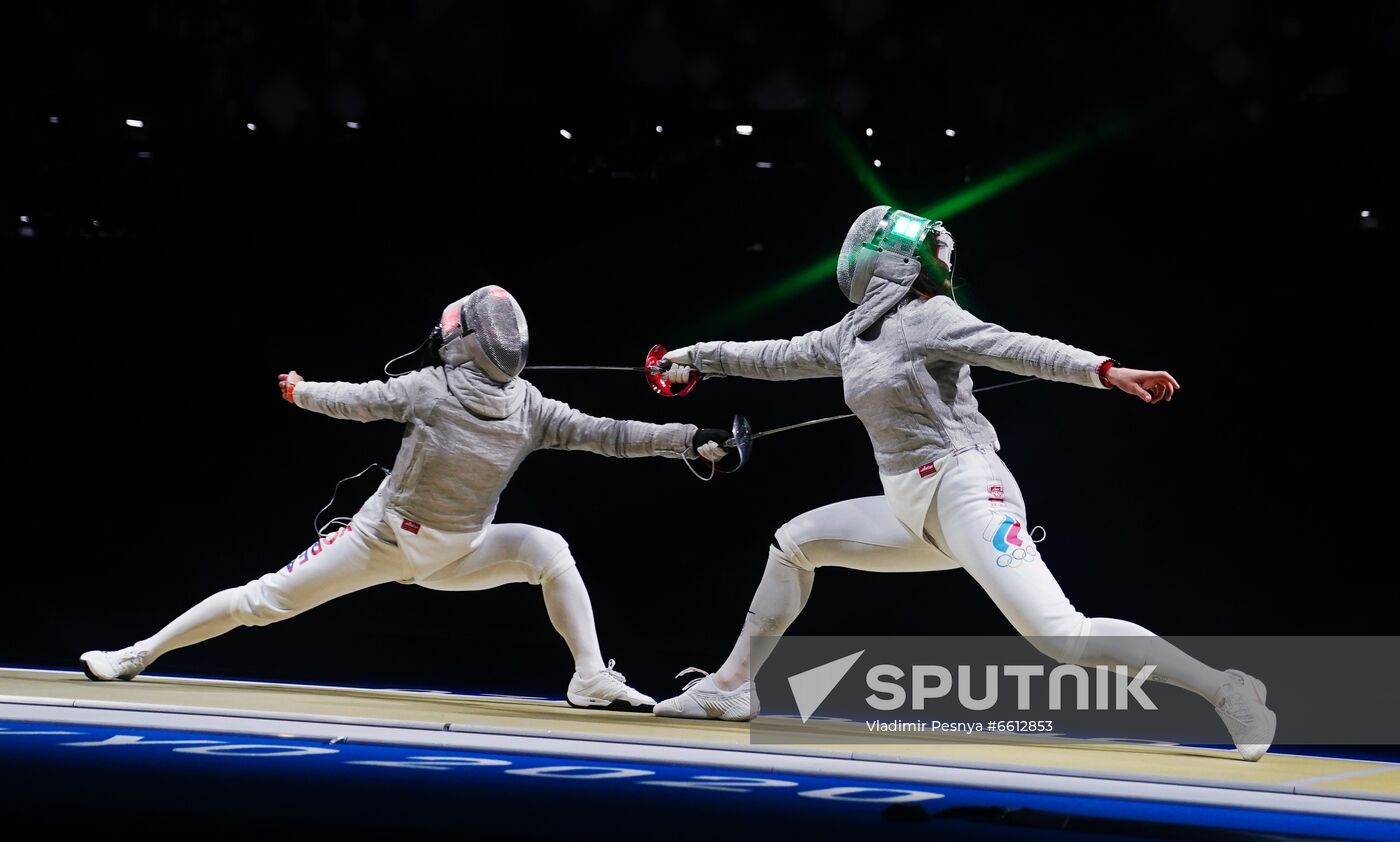 Japan Olympics 2020 Fencing Women Sabre Team