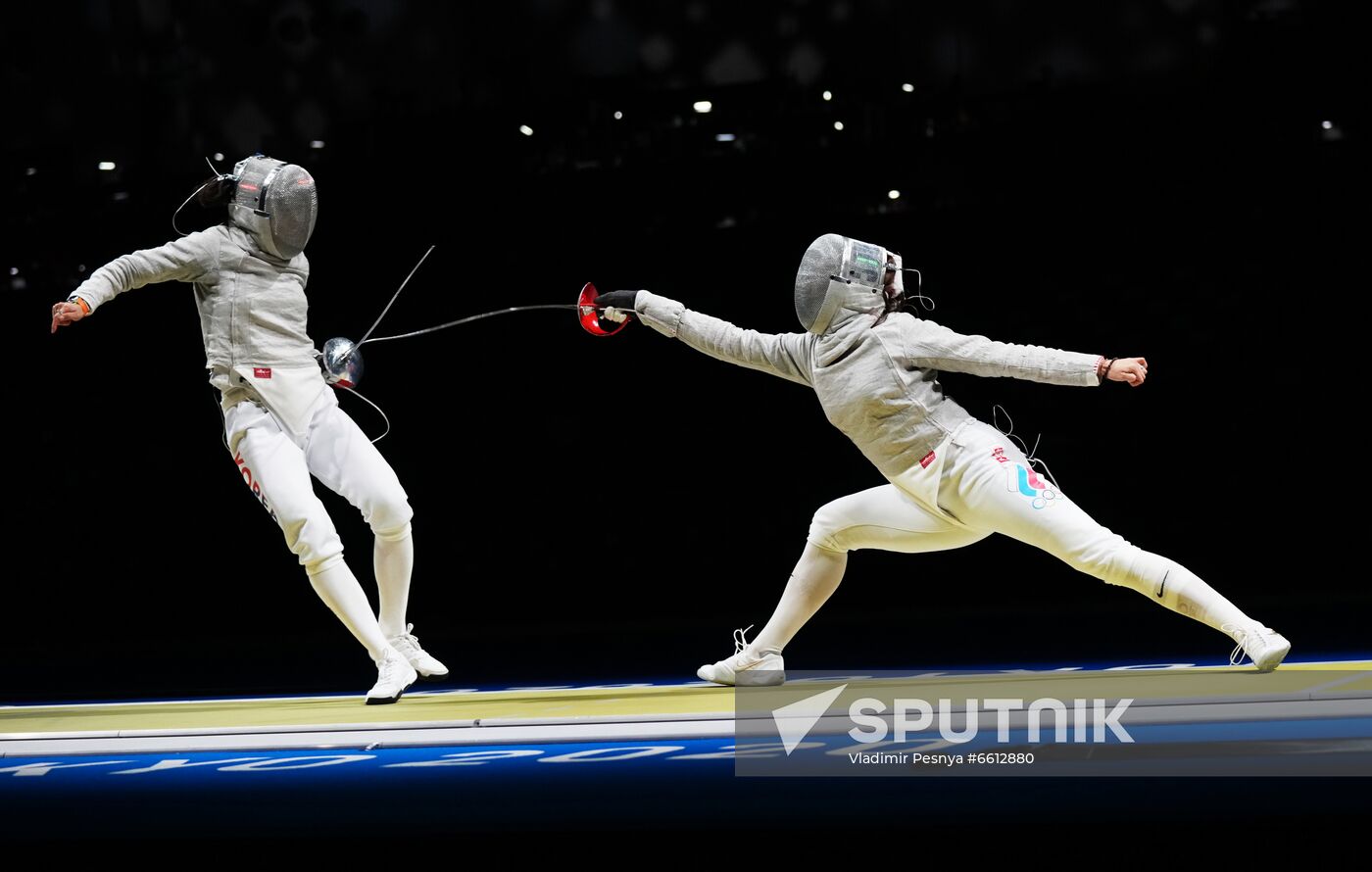 Japan Olympics 2020 Fencing Women Sabre Team
