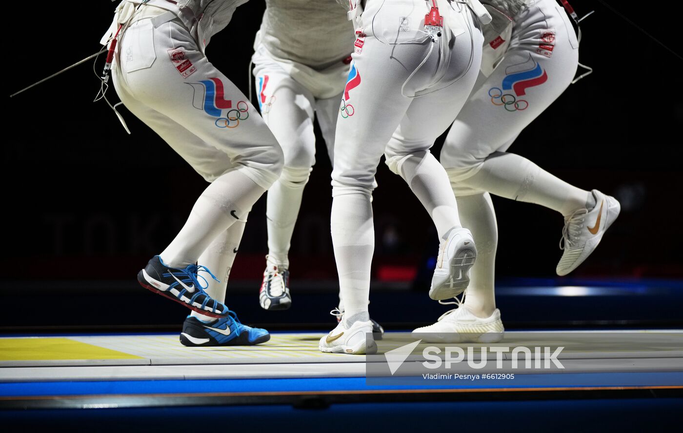 Japan Olympics 2020 Fencing Women Sabre Team