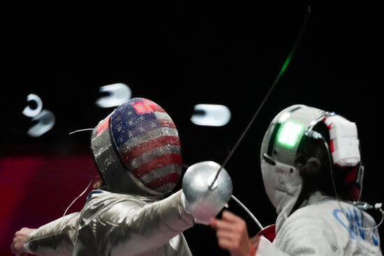 Japan Olympics 2020 Fencing Women Sabre Team