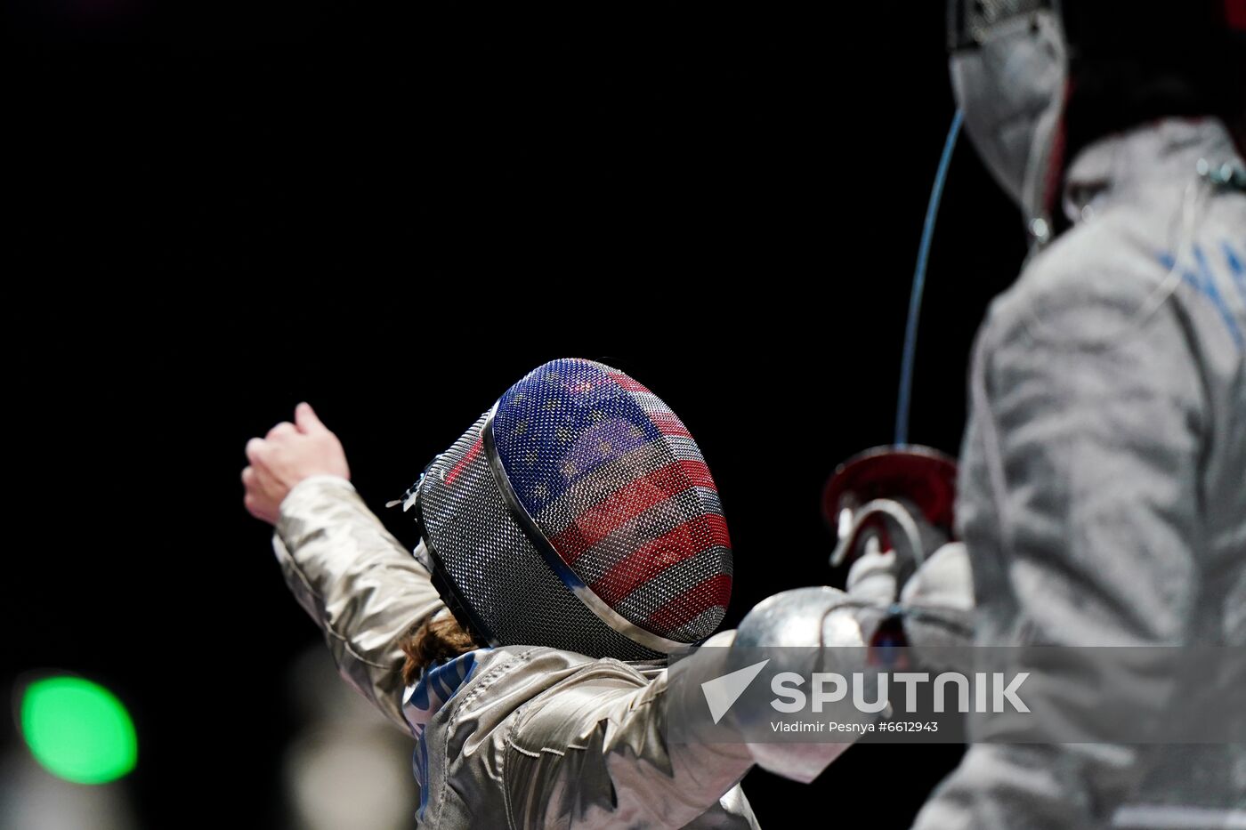 Japan Olympics 2020 Fencing Women Sabre Team