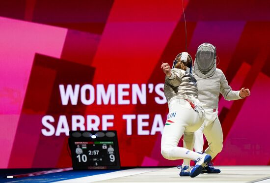 Japan Olympics 2020 Fencing Women Sabre Team