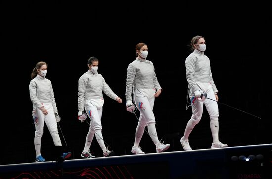 Japan Olympics 2020 Fencing Women Sabre Team