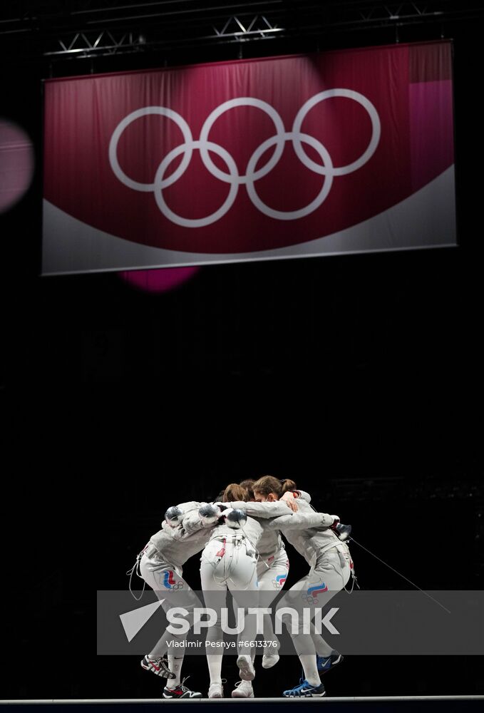 Japan Olympics 2020 Fencing Women Sabre Team