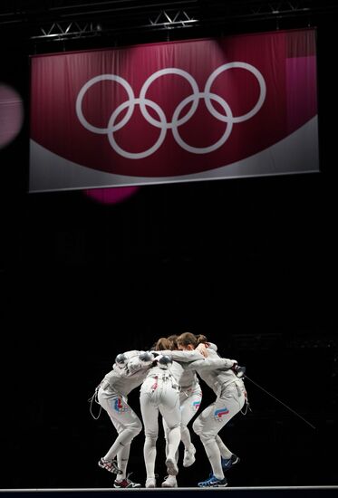 Japan Olympics 2020 Fencing Women Sabre Team