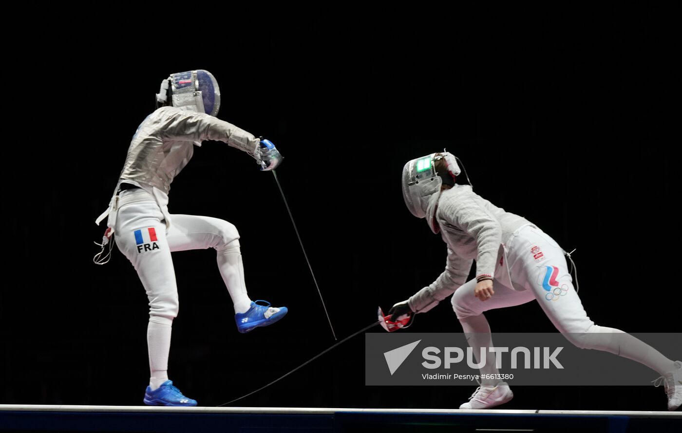 Japan Olympics 2020 Fencing Women Sabre Team