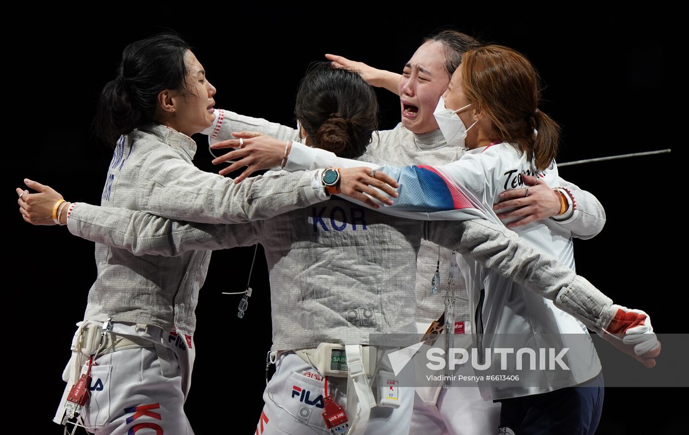 Japan Olympics 2020 Fencing Women Sabre Team