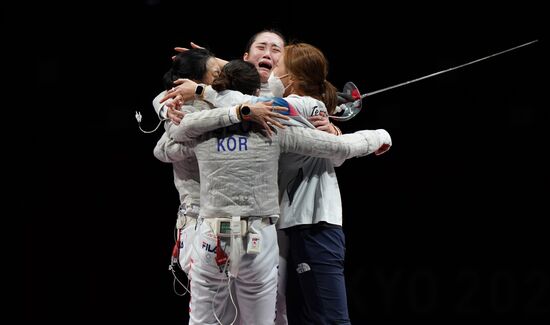 Japan Olympics 2020 Fencing Women Sabre Team