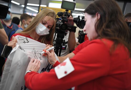 Russia  Olympics 2020 Athletes Arrival