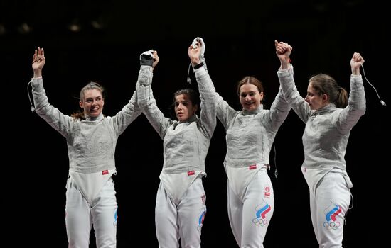 Japan Olympics 2020 Fencing Women Sabre Team
