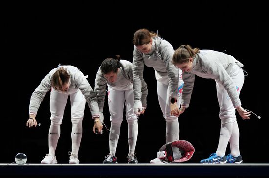 Japan Olympics 2020 Fencing Women Sabre Team