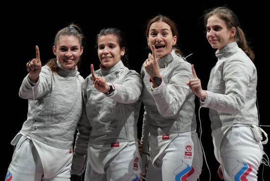 Japan Olympics 2020 Fencing Women Sabre Team